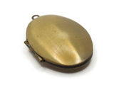 42mm Oval Locket Gold Tone Brass Locket Charm Jewelry Making and Beading Supplies