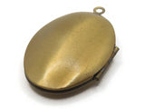 42mm Oval Locket Gold Tone Brass Locket Charm Jewelry Making and Beading Supplies