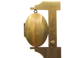 42mm Oval Locket Gold Tone Brass Locket Charm Jewelry Making and Beading Supplies