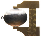 33mm Oval Locket Silver Tone Brass Locket Charm Jewelry Making and Beading Supplies