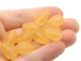 10 15mm Teardrop Beads Frosted Orange Lucite Plastic Beads Jewelry Making Beading Supplies