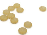 10 15mm Flat Round Coin Beads Frosted Light Orange Lucite Plastic Beads Jewelry Making Beading Supplies