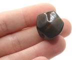 5 22mm Brown Vintage Lucite Beads Plastic Faceted Nugget Beads Jewelry Making Beading Supplies Large Hole Beads