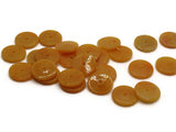 25 14mm Orange Disc Beads Vintage Plastic Beads Saucer Beads Flat Disc Beads Loose Beads Round Beads Jewelry Making Beading Supplies