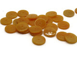 25 14mm Orange Disc Beads Vintage Plastic Beads Saucer Beads Flat Disc Beads Loose Beads Round Beads Jewelry Making Beading Supplies