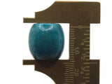 12 30mm Blue Wood Barrel Beads Wooden Tube Beads Large Hole Beads Macrame Beads Jewelry Making Beading Supplies Big Loose Beads Smileyboy