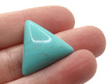 4 23mm Turquoise Blue Triangle Cabochons Vintage Lucite Plastic Cabochon Mosaic Supplies Jewelry Making Smileyboy
