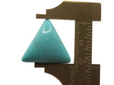 4 23mm Turquoise Blue Triangle Cabochons Vintage Lucite Plastic Cabochon Mosaic Supplies Jewelry Making Smileyboy