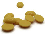 10 25mm Yellow Vintage Lucite Oval Flatback Cabochons Tiles Jewelry Making Supplies Plastic Tiles Smileyboy