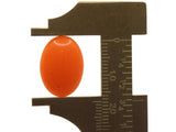 10 18mm x 13mm Orange Oval Cabochons Vintage Japanese Lucite Cabochons Loose Plastic Tiles Jewelry Making
