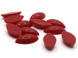 12 23mm Red Marquis Cabochons Vintage Lucite Plastic Cabochons Jewelry Making Beading Supplies