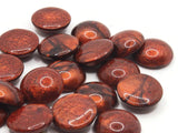 18 11mm Shiny Red Brown Flatback Round Vintage Lucite Plastic Cabochons Jewelry Making Supplies Jewelry Findings Tiles Mosaic Supplies