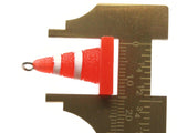 2 29mm Orange Safety Cone Resin Charms Miniature Cute Charms Jewelry Making Beading Supplies kitsch charms Smileyboy