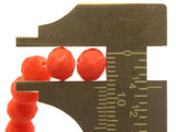 64 8mm x 6mm Opaque Orange-Red Faceted Glass Rondelle Beads Jewelry Making Beading Supplies Loose Beads to String