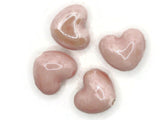 4 16mm Light Pink Porcelain Heart Beads Valentine's Day Beads Jewelry Making Beading Supplies Loose Beads