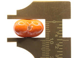 4 16mm Orange Porcelain Heart Beads Valentine's Day Beads Jewelry Making Beading Supplies Loose Beads