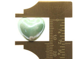 4 16mm Green Porcelain Heart Beads Valentine's Day Beads Jewelry Making Beading Supplies Loose Beads