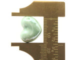 4 16mm Green Porcelain Heart Beads Valentine's Day Beads Jewelry Making Beading Supplies Loose Beads