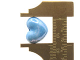 4 16mm Bright Blue Porcelain Heart Beads Valentine's Day Beads Jewelry Making Beading Supplies Loose Beads