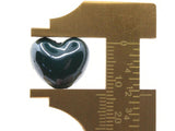 4 16mm Black Porcelain Heart Beads Valentine's Day Beads Jewelry Making Beading Supplies Loose Beads