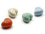 4 16mm Mixed Color Porcelain Heart Beads Valentine's Day Beads Jewelry Making Beading Supplies Loose Beads