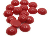 16 11mm Red Round Cabochons Vintage Lucite Cabochons Vintage Plastic Cabs Jewelry Making Supplies Acrylic Flat Back Tiles Smileyboy