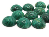 12 19mm Round Swirling Green Flatback Cabochons Vintage Lucite Plastic Cabochons Jewelry Making Supplies Jewelry Findings