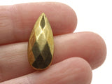 6 22mm Faceted Teardrop Beads Vintage Gold Plated Plastic Beads Spacer Beads Jewelry Making Beading Supplies Loose Beads to String