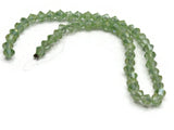 49 4mm Glass Bicones Green Beads Full Strand Jewelry Making Beading Supplies Bead Strand Loose Beads to String