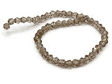 49 4mm Glass Bicones Light Brown Beads Full Strand Jewelry Making Beading Supplies Bead Strand Loose Beads to String
