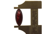 20 21mm Swirling Burgundy Red Oval Acrylic Beads Plastic Beads Jewelry Making Beading Supplies Loose Beads to String Smileyboy