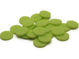 25 14mm Lime Green Disc Beads Vintage Plastic Beads Saucer Beads Flat Disc Beads Loose Beads Round Beads Jewelry Making Beading Supplies