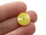 25 14mm Yellow Disc Beads Vintage Plastic Beads Saucer Beads Flat Disc Beads Loose Beads Round Beads Jewelry Making Beading Supplies