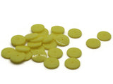 25 14mm Yellow Disc Beads Vintage Plastic Beads Saucer Beads Flat Disc Beads Loose Beads Round Beads Jewelry Making Beading Supplies