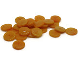 25 14mm Orange Disc Beads Vintage Plastic Beads Saucer Beads Flat Disc Beads Loose Beads Round Beads Jewelry Making Beading Supplies