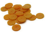 25 14mm Orange Disc Beads Vintage Plastic Beads Saucer Beads Flat Disc Beads Loose Beads Round Beads Jewelry Making Beading Supplies