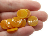 25 14mm Orange Disc Beads Vintage Plastic Beads Saucer Beads Flat Disc Beads Loose Beads Round Beads Jewelry Making Beading Supplies