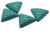 4 23mm Turquoise Blue Triangle Cabochons Vintage Lucite Plastic Cabochon Mosaic Supplies Jewelry Making Smileyboy