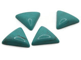 4 23mm Turquoise Blue Triangle Cabochons Vintage Lucite Plastic Cabochon Mosaic Supplies Jewelry Making Smileyboy