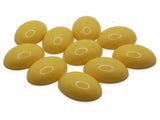 10 25mm Yellow Vintage Lucite Oval Flatback Cabochons Tiles Jewelry Making Supplies Plastic Tiles Smileyboy
