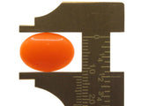10 18mm x 13mm Orange Oval Cabochons Vintage Japanese Lucite Cabochons Loose Plastic Tiles Jewelry Making