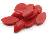12 23mm Red Marquis Cabochons Vintage Lucite Plastic Cabochons Jewelry Making Beading Supplies