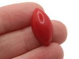 12 23mm Red Marquis Cabochons Vintage Lucite Plastic Cabochons Jewelry Making Beading Supplies