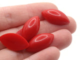 12 23mm Red Marquis Cabochons Vintage Lucite Plastic Cabochons Jewelry Making Beading Supplies