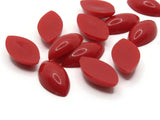 12 23mm Red Marquis Cabochons Vintage Lucite Plastic Cabochons Jewelry Making Beading Supplies
