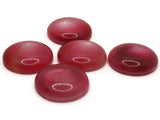5 28mm Pink and Red Swirling Round Vintage Lucite Plastic Cabochons Flat Back Dome Cabochons