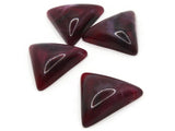 4 23mm Purple Triangle Cabochons Vintage Lucite Plastic Cabochon Mosaic Supplies Jewelry Making Smileyboy