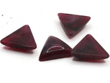 4 23mm Purple Triangle Cabochons Vintage Lucite Plastic Cabochon Mosaic Supplies Jewelry Making Smileyboy