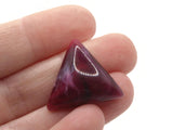 4 23mm Purple Triangle Cabochons Vintage Lucite Plastic Cabochon Mosaic Supplies Jewelry Making Smileyboy
