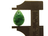 11 17mm Green Teardrop Flatback Vintage Lucite Cabochons Jewelry Making Crafting Supplies Plastic Dome Cabochons